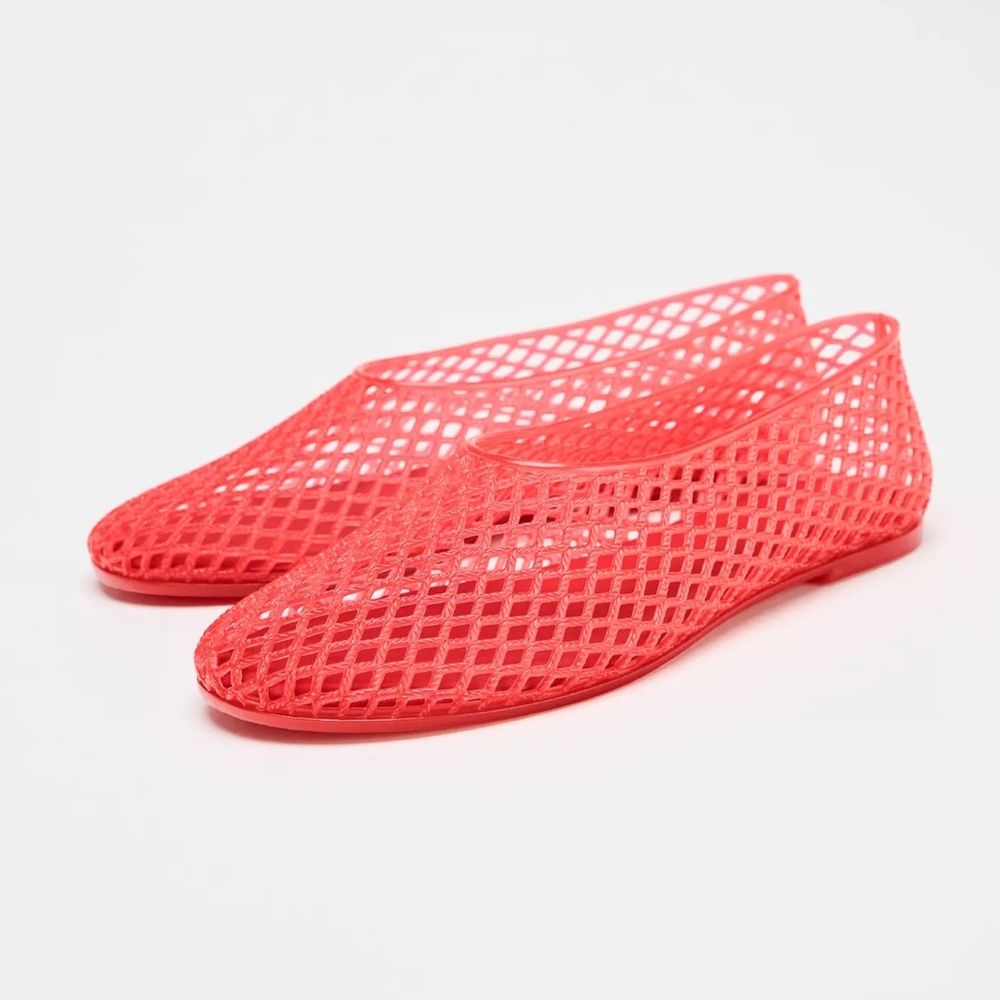 ZARA JELLY BALLET FLATS